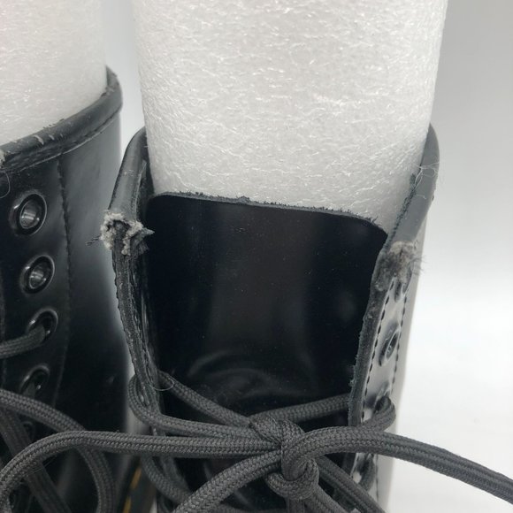 Dr. Martens 1460 Smooth Leather Lace Up Boots Black Mens 4 Womens 5 main image 4